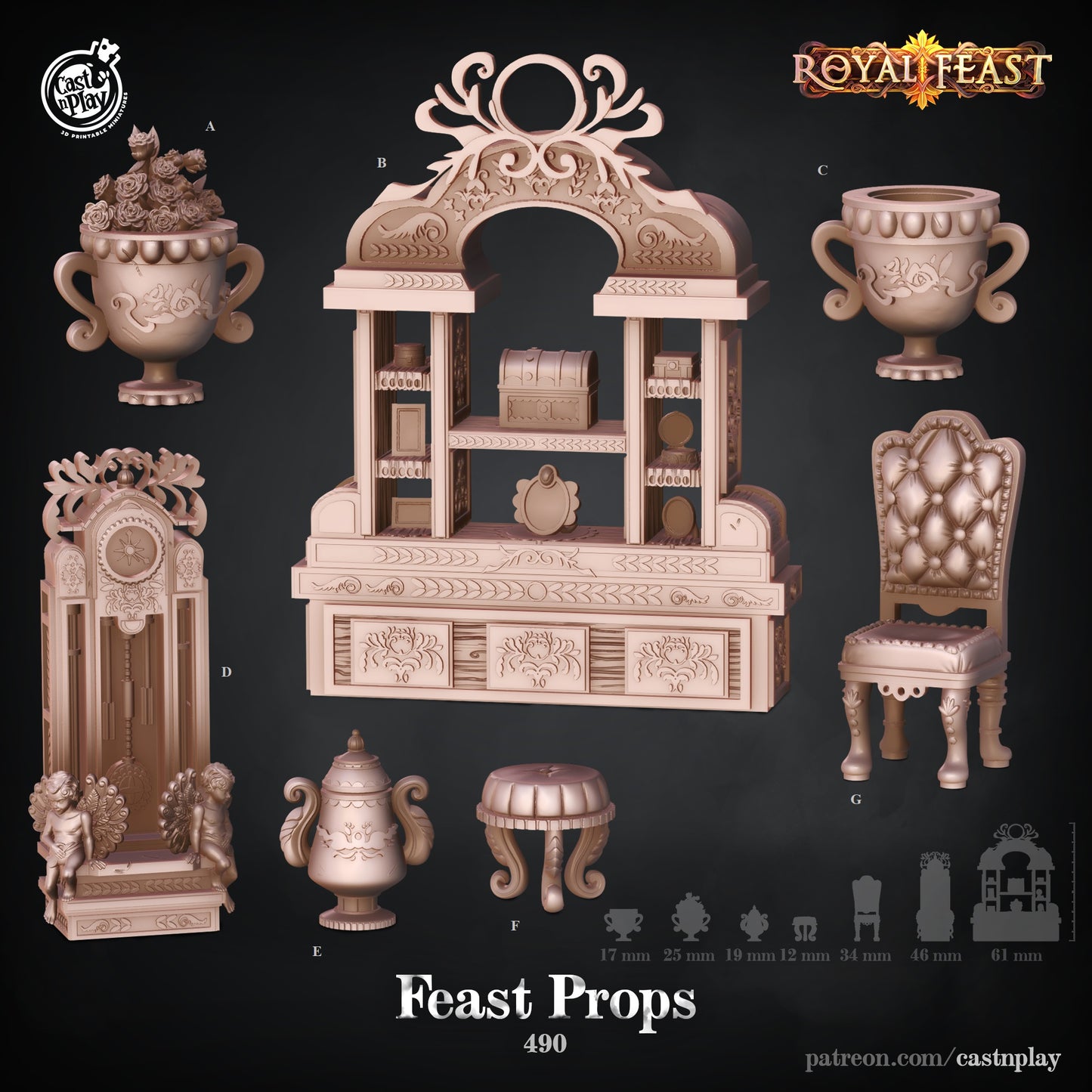 Feast Props - Royal Feast | Cast N Play | Resin