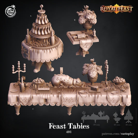 Feast Scatter (Tables) - Royal Feast | Cast N Play | Resin