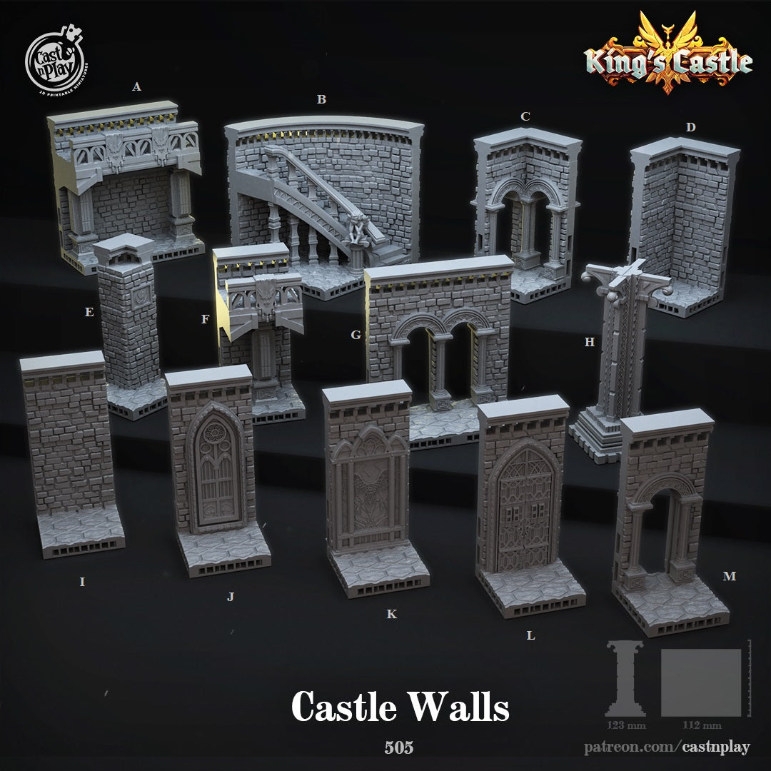 Walls - King's Castle | Cast N Play | Resin