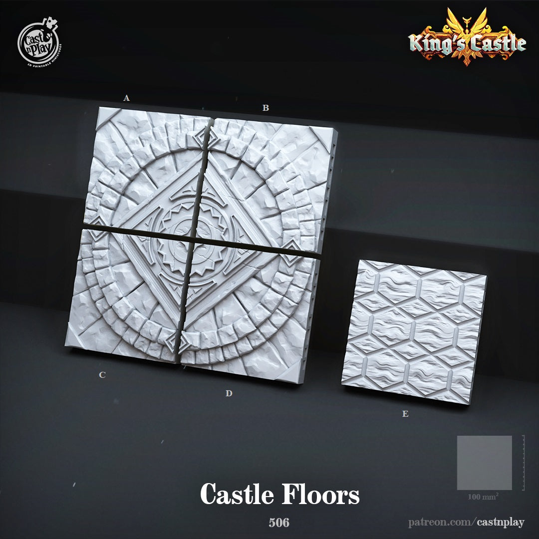 Floor Tiles - King's Castle | Cast N Play | Resin