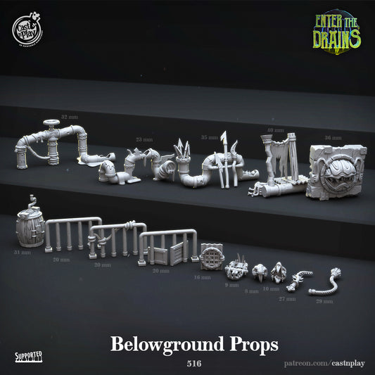 Belowground Props - Enter the Drains | Cast N Play | Resin