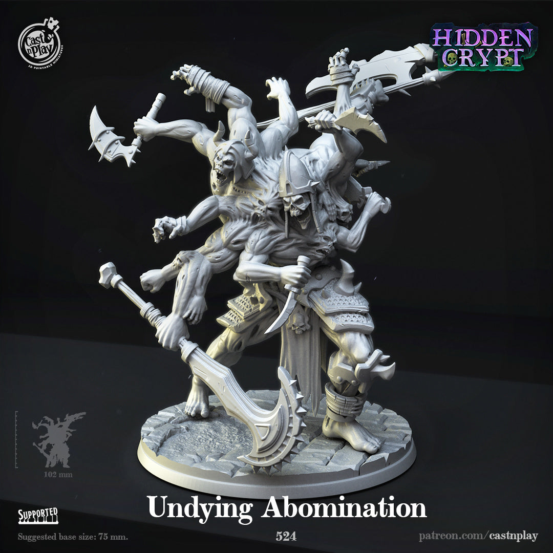 Undying Abomination - Hidden Crypt | Cast N Play | Resin