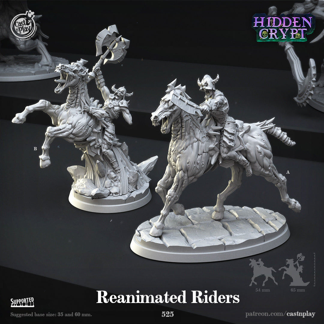 Reanimated Riders - Hidden Crypt | Cast N Play | Resin