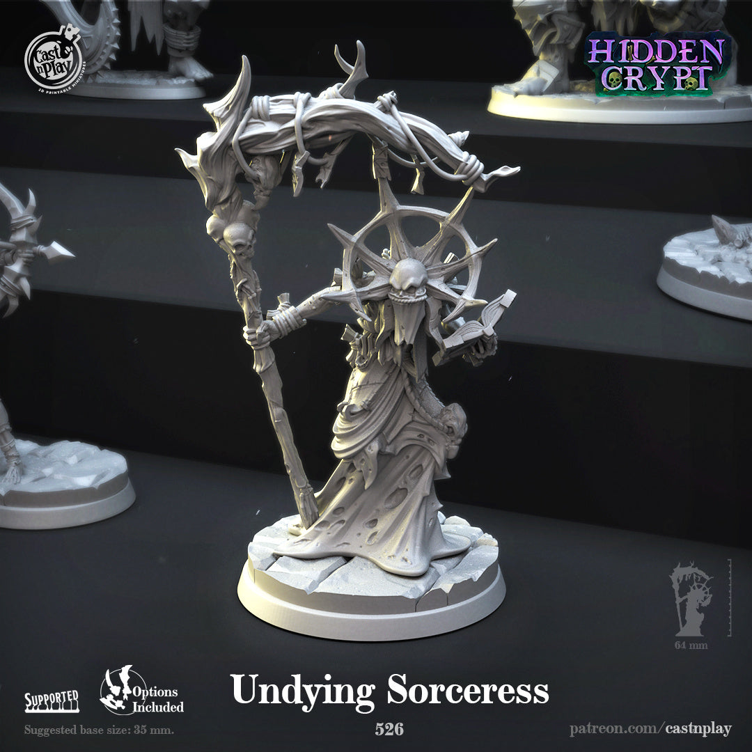 Undying Sorceress - Hidden Crypt | Cast N Play | Resin