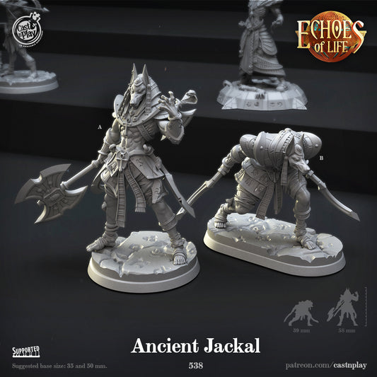 Ancient Jackal - Echoes of Life | Cast N Play | Resin