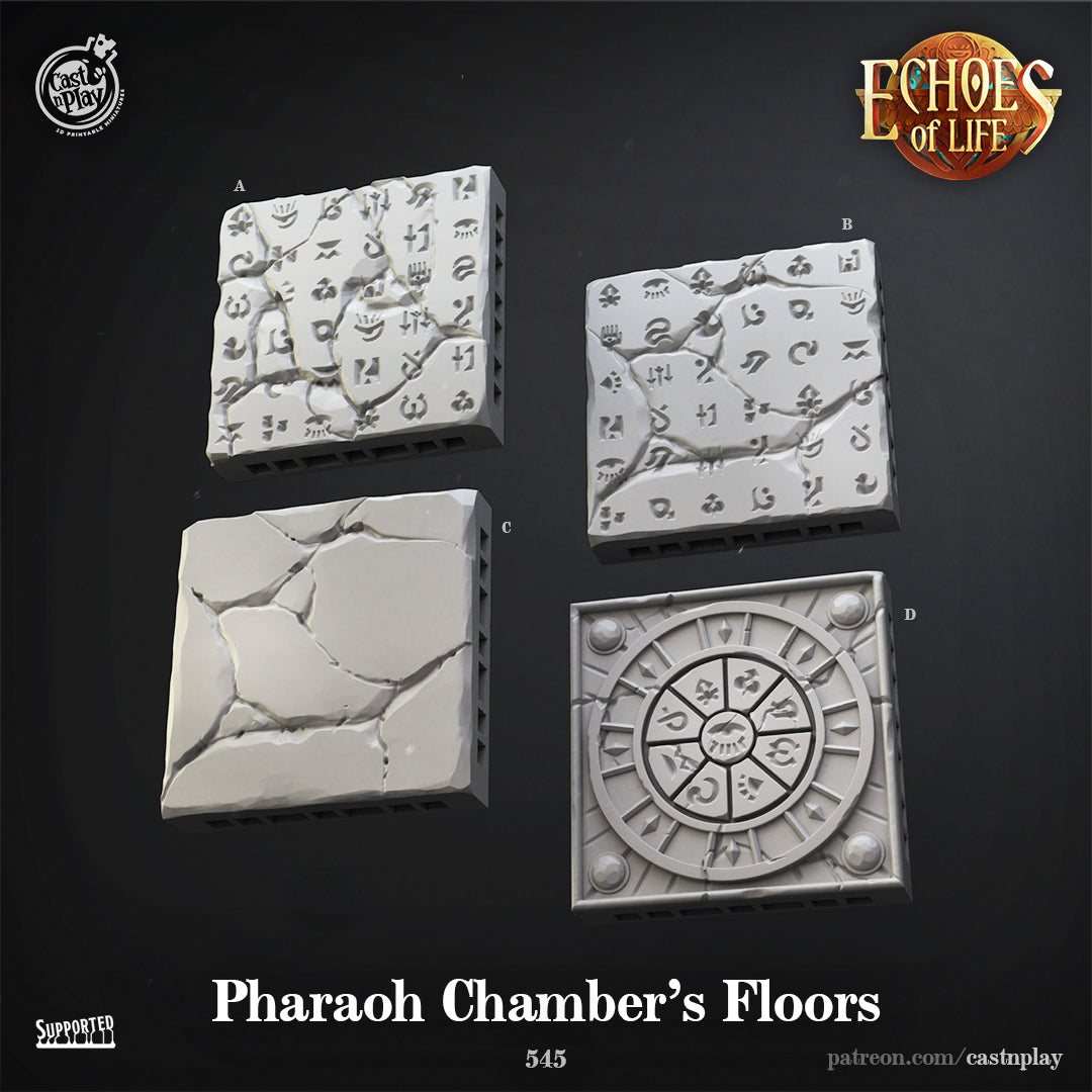 Pharaoh Chamber's Floors - Echoes of Life | Cast N Play | Resin