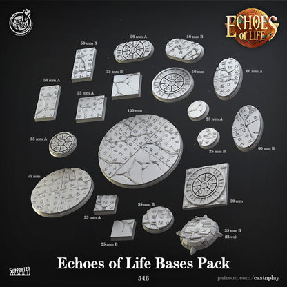 Bases - Echoes of Life | Cast N Play | Resin