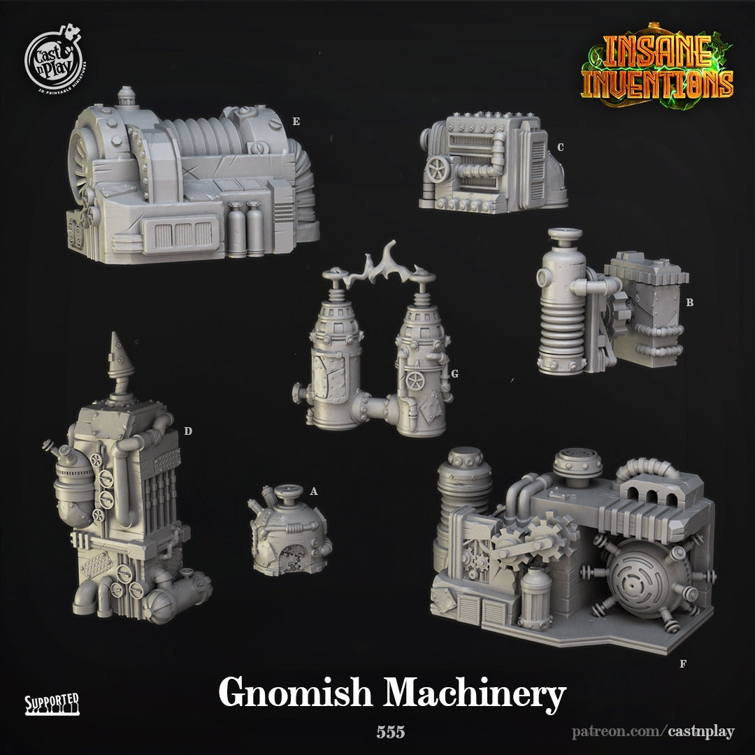 Gnomish Machinery - Insane Inventions | Cast N Play | Resin