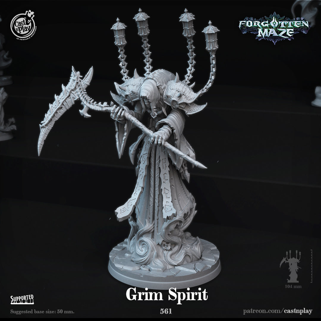 Grim Spirit - Forgotten Maze | Cast N Play | Resin