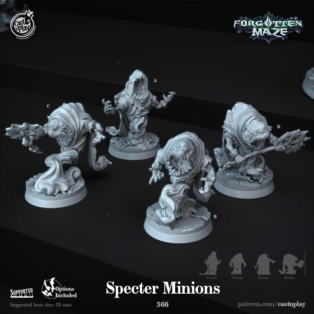 Specter Minions - Forgotten Maze | Cast N Play | Resin