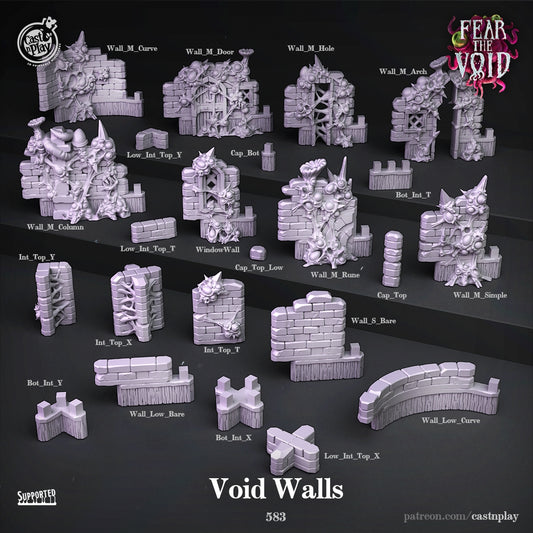 Void Walls Terrain - Fear the Void | Cast N Play | Resin