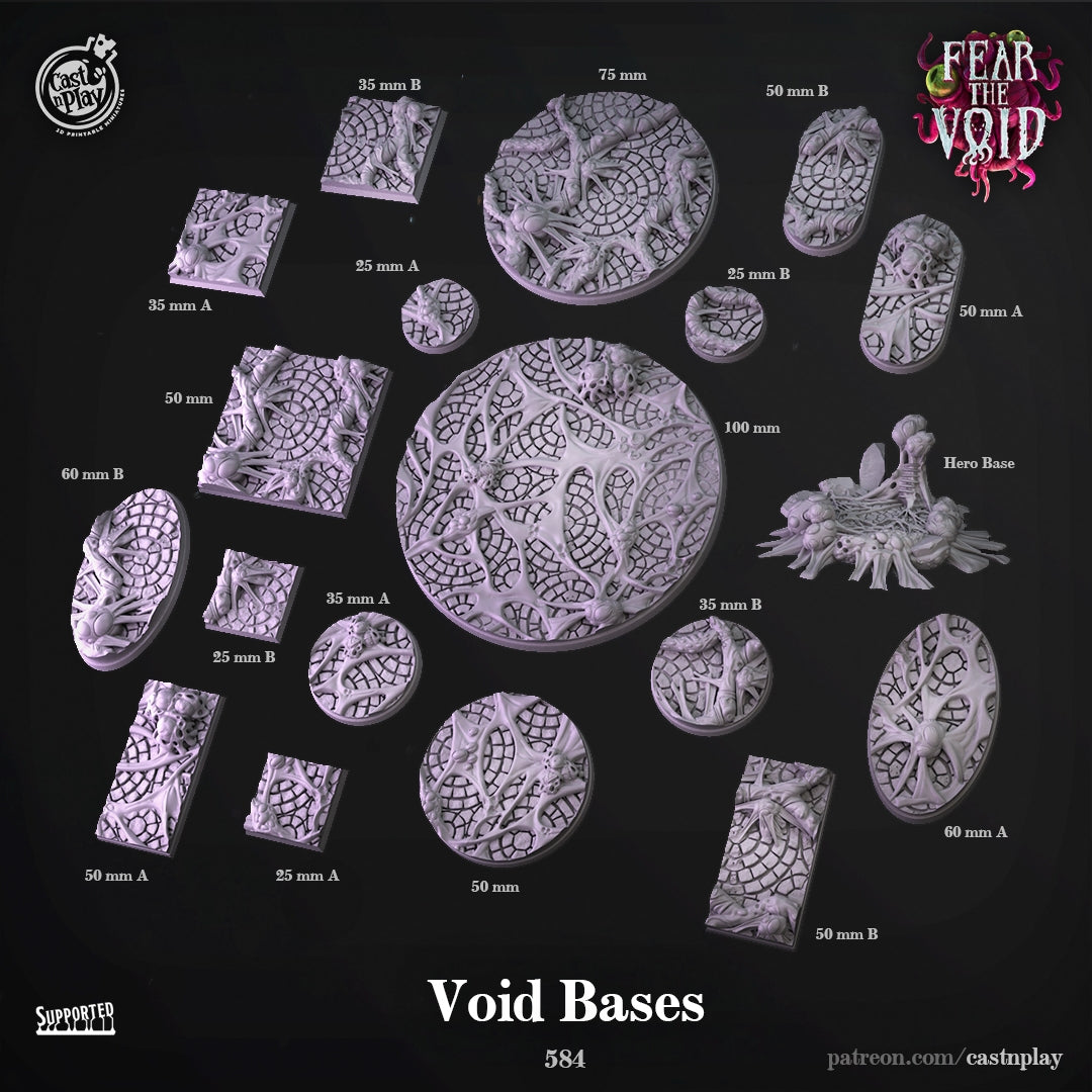 Bases - Fear the Void | Cast N Play | Resin