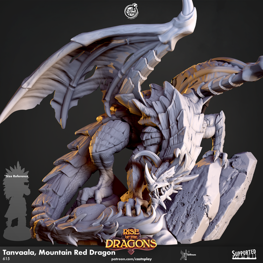 Tanvaala - Mountain Red Dragon - Rise of Dragons | Cast N Play | Resin