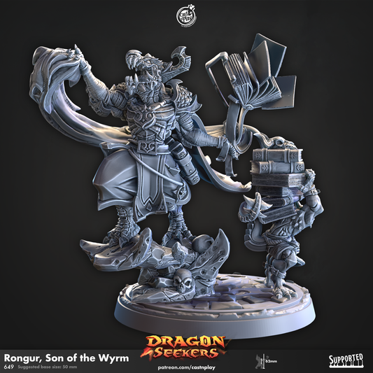 Rongur - Son of the Wyrm - Dragon Seekers | Cast N Play | Resin