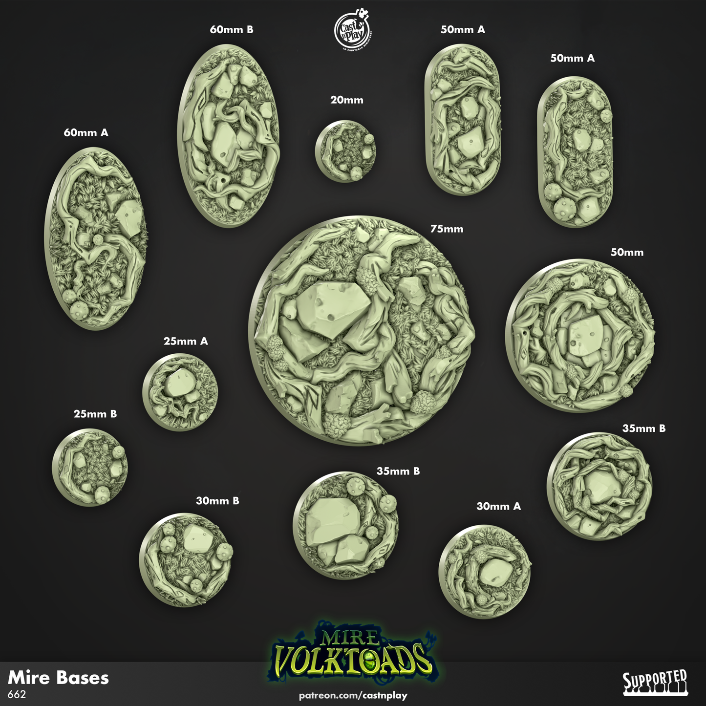 Mire Bases - Mire Volktoads | Cast N Play | Resin