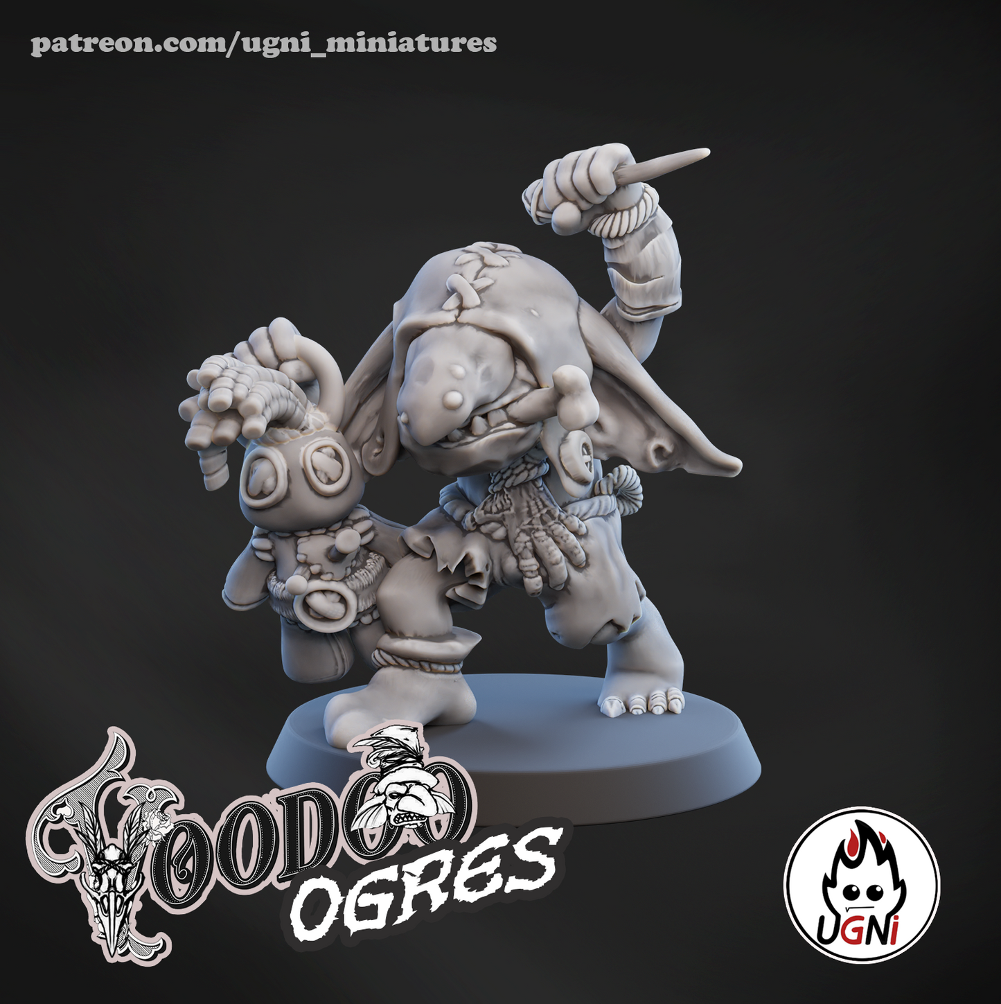 Ogres Team - Voodoo Ogres | UGNI Miniatures | Resin