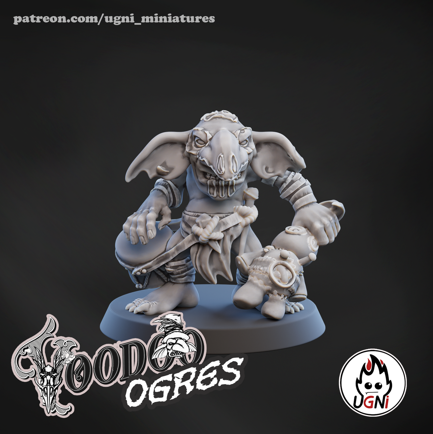 Ogres Team - Voodoo Ogres | UGNI Miniatures | Resin