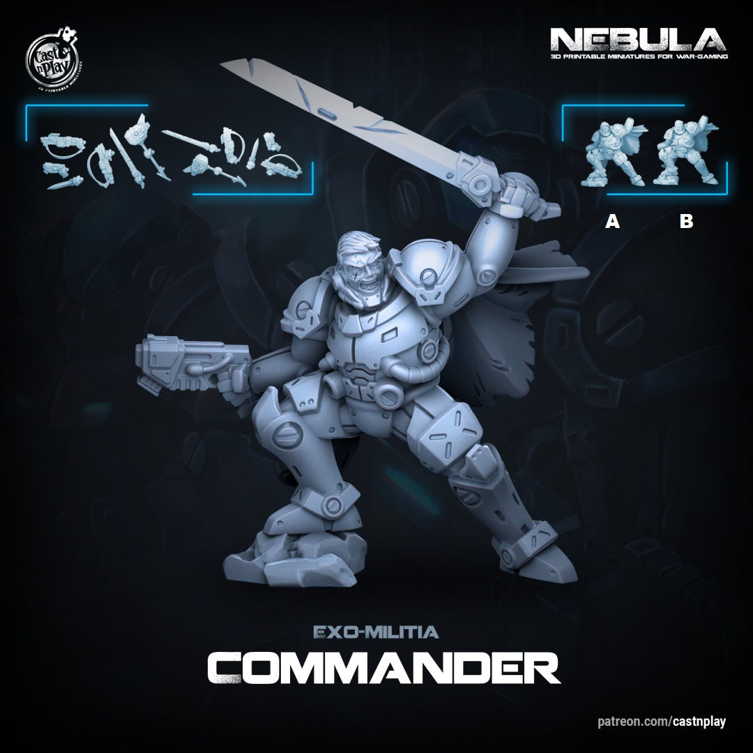 Exo-Militia - Nebula Skirmish Wargame | Cast N Play | Resin