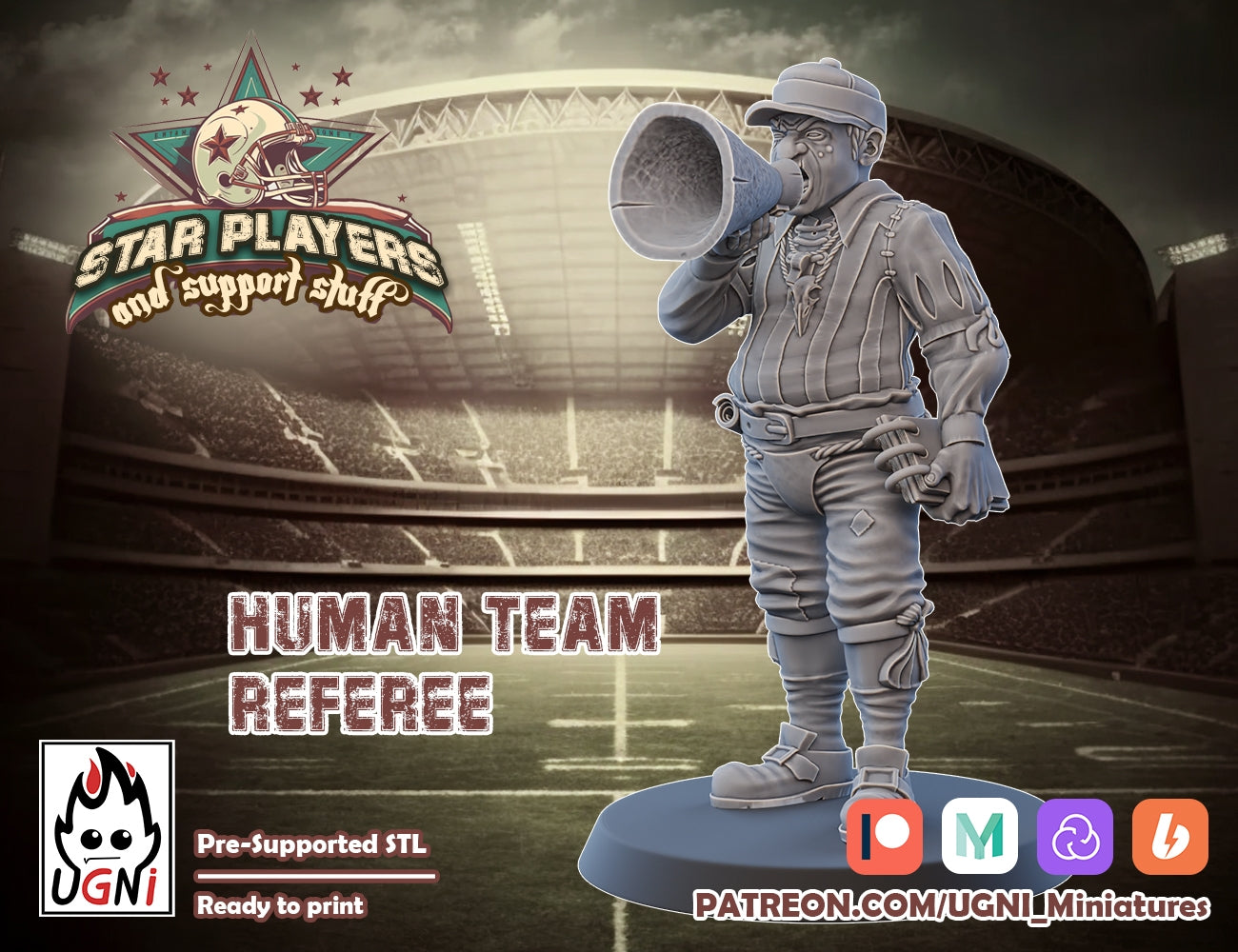Human Referee | UGNI Miniatures | Resin