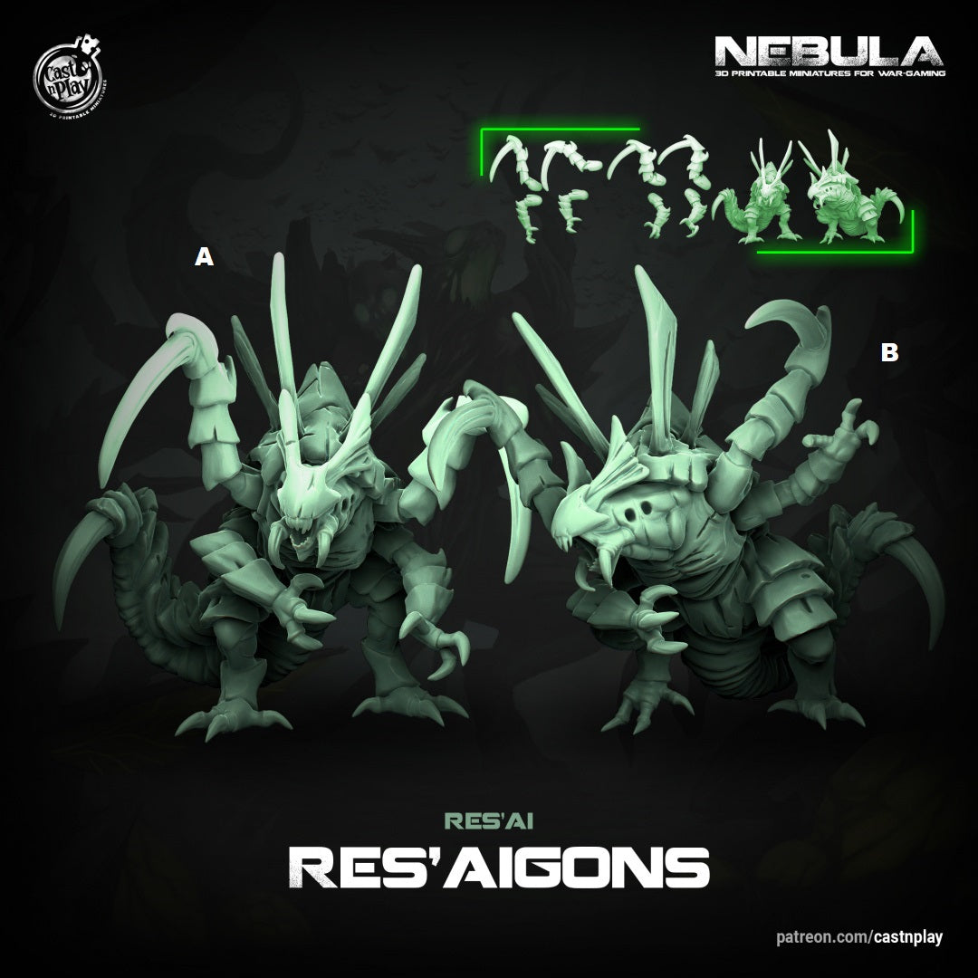 Res'ai - Nebula Skirmish Wargame | Cast N Play | Resin