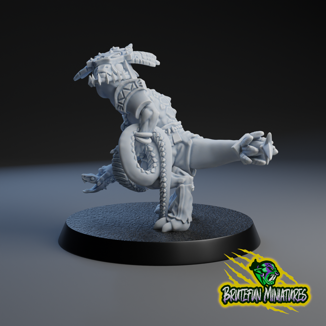 Lizardmen Star Players (3 models) | Brutefun Miniatures | Resin