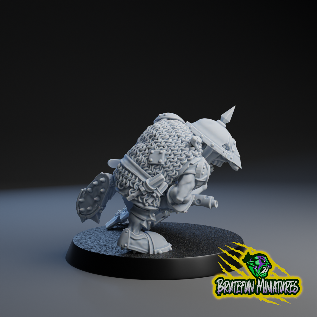 Goblin Chainsaw Star Player | Brutefun Miniatures | Resin