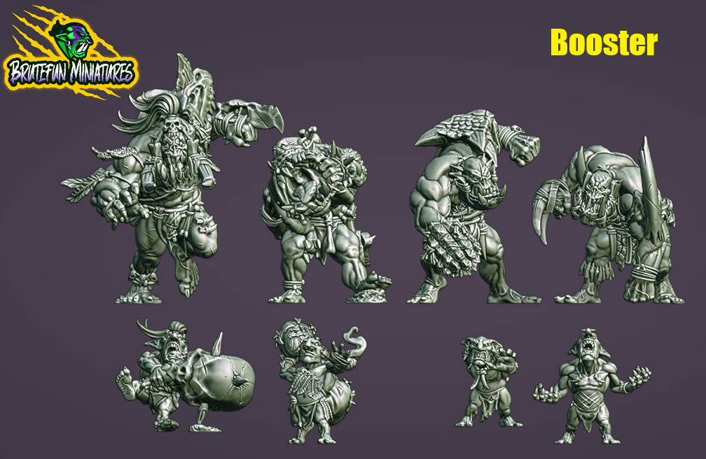Savage Orcs Team - Team Booster Pack (8 models) | Brutefun Miniatures | Resin